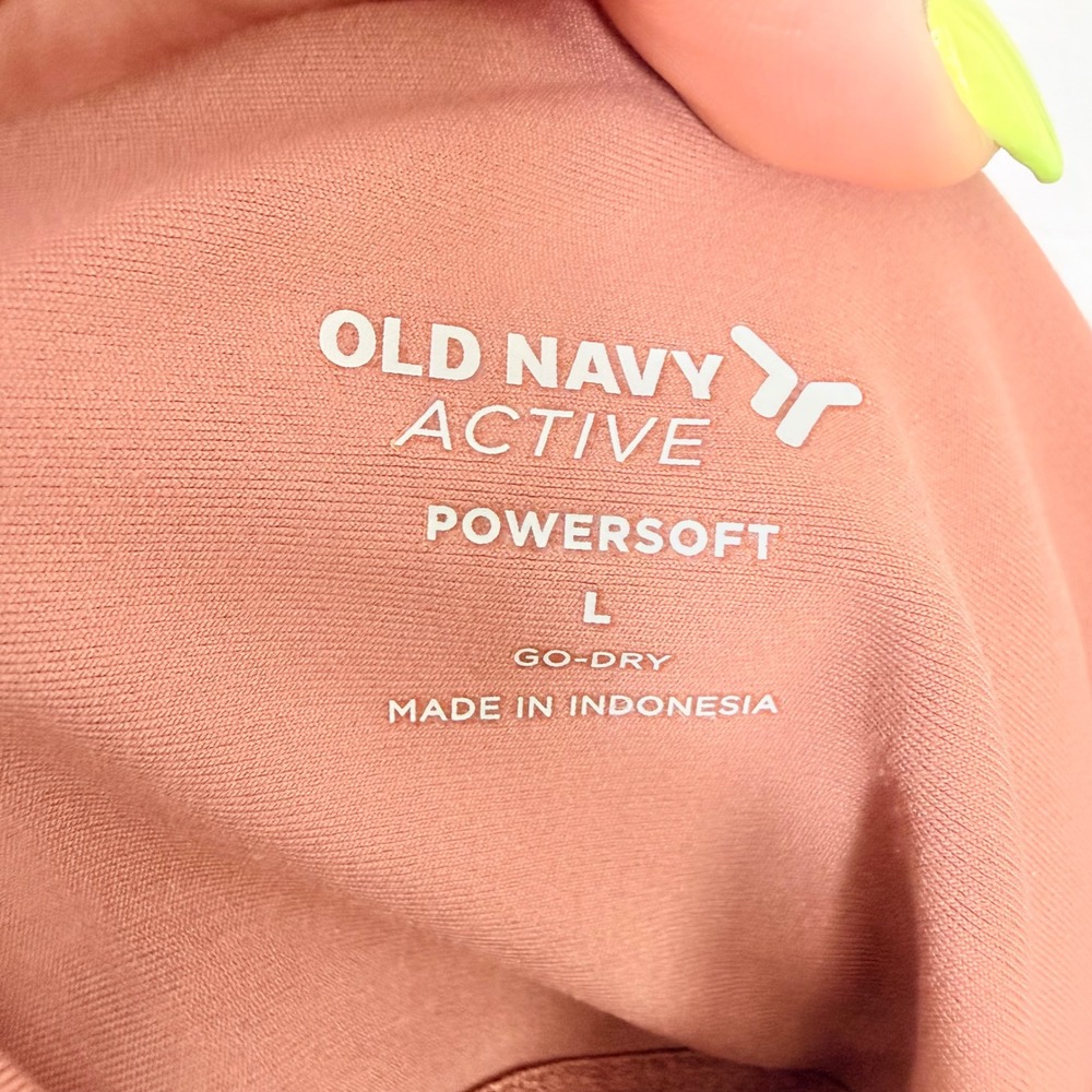 Old Navy Active Powersoft 7/8 Go-Dry Cami Bodysuit Jumpsuit Brown Large Womens - Picture 7 of 9